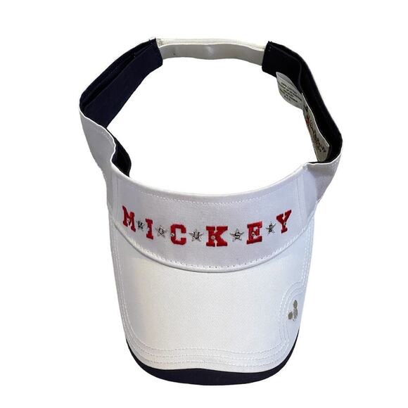 Walt Disney World Mickey Mouse retro visor embroidered bling - Picture 1 of 7